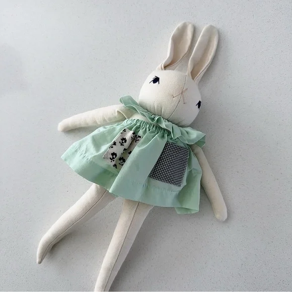 Toys | Polka Dot Club Medium Cream Rabbit | Poshmark